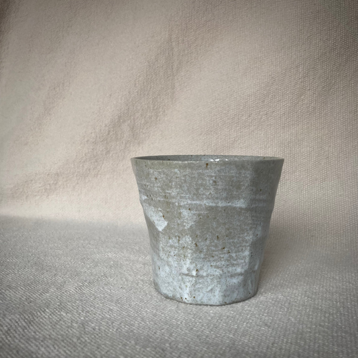 Glas i keramik grått "Minoyaki Tataki"