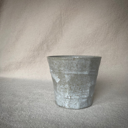 Glas i keramik grått "Minoyaki Tataki"
