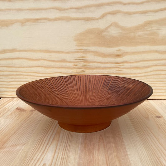 Nudeltallrik Terracotta "Showa"